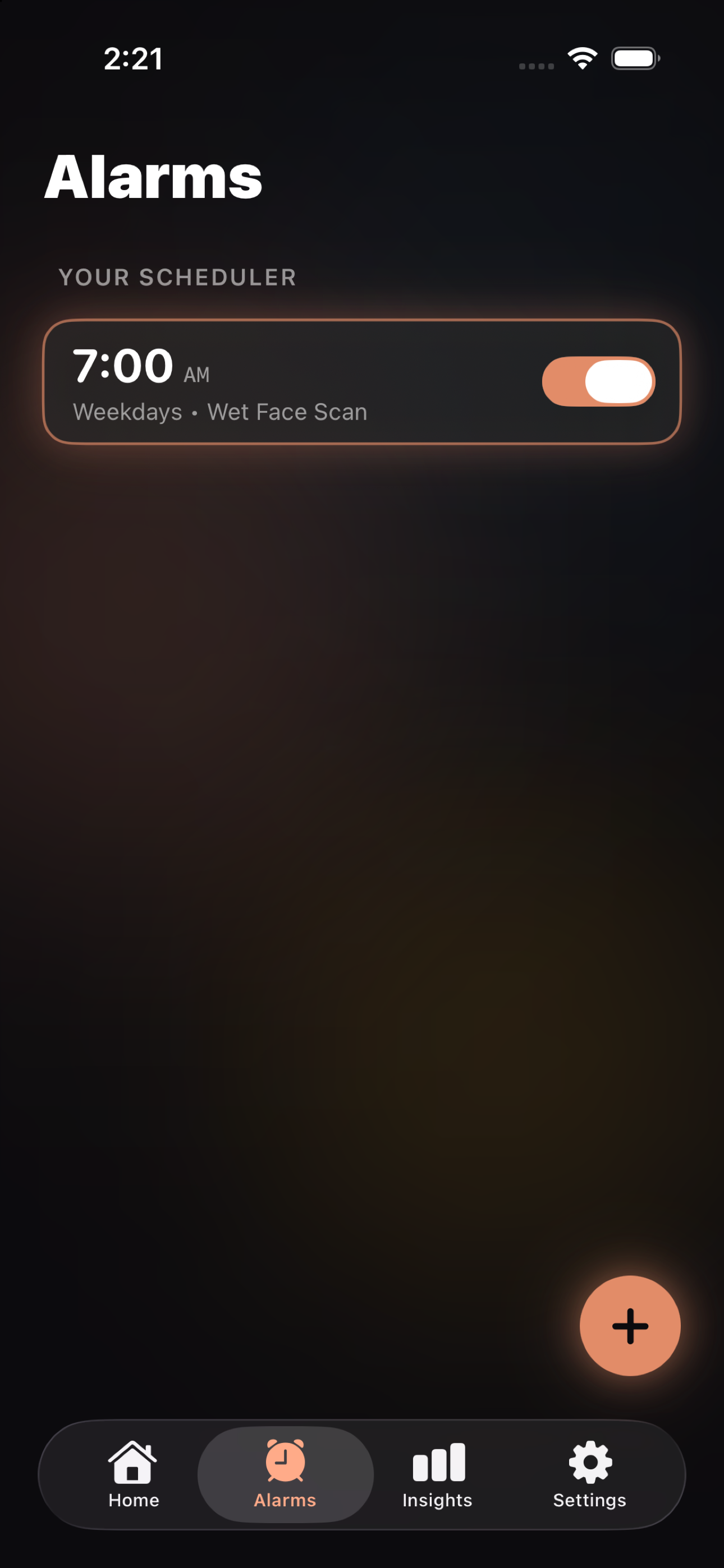 Uply Active Alarm Screen